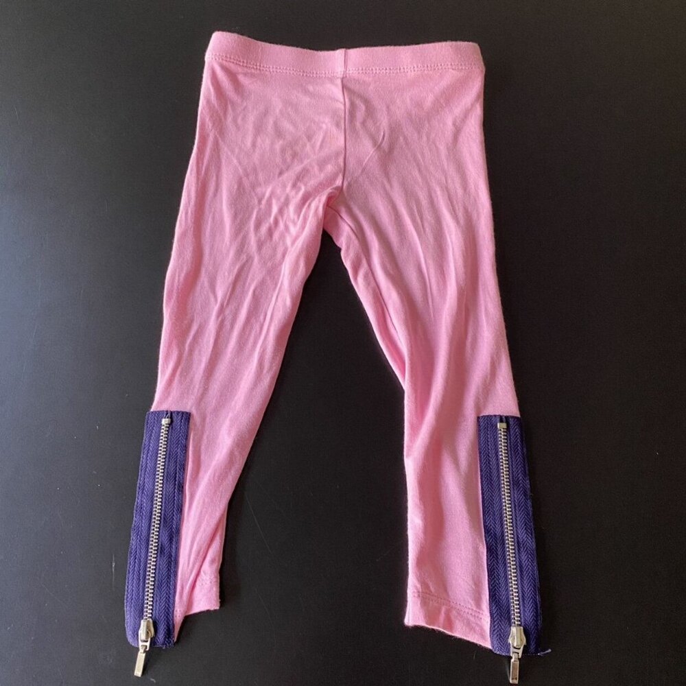 Design History Pink Zipper Leggings
